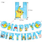 Pikachu Birthday Party Decoration Set (Backdrop · Balloons · Tableware · Kids Party Kit)