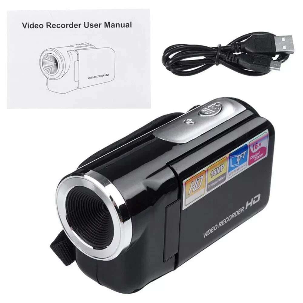 16MP 1080P Mini Digital Camera &amp; Video Recorder (16X Zoom, 2" HD Screen)