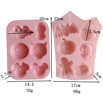 - Halloween Ghost Silicone Mold – DIY Dessert, Pudding & Chocolate Cake Mold