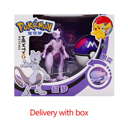 Pokemon Figures Toys Pocket Monsters Ball Model Pikachu Gengar Pokeball Dragonite Snorlax Pokeball poke Action Figures  Toy gift