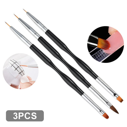 4/6/10Pcs Set Nail Art Stamp Pen DIY Floral Butterfly Nail Graffiti Nail Dotting Tools Polishing Painting Drawing Manicure Tools