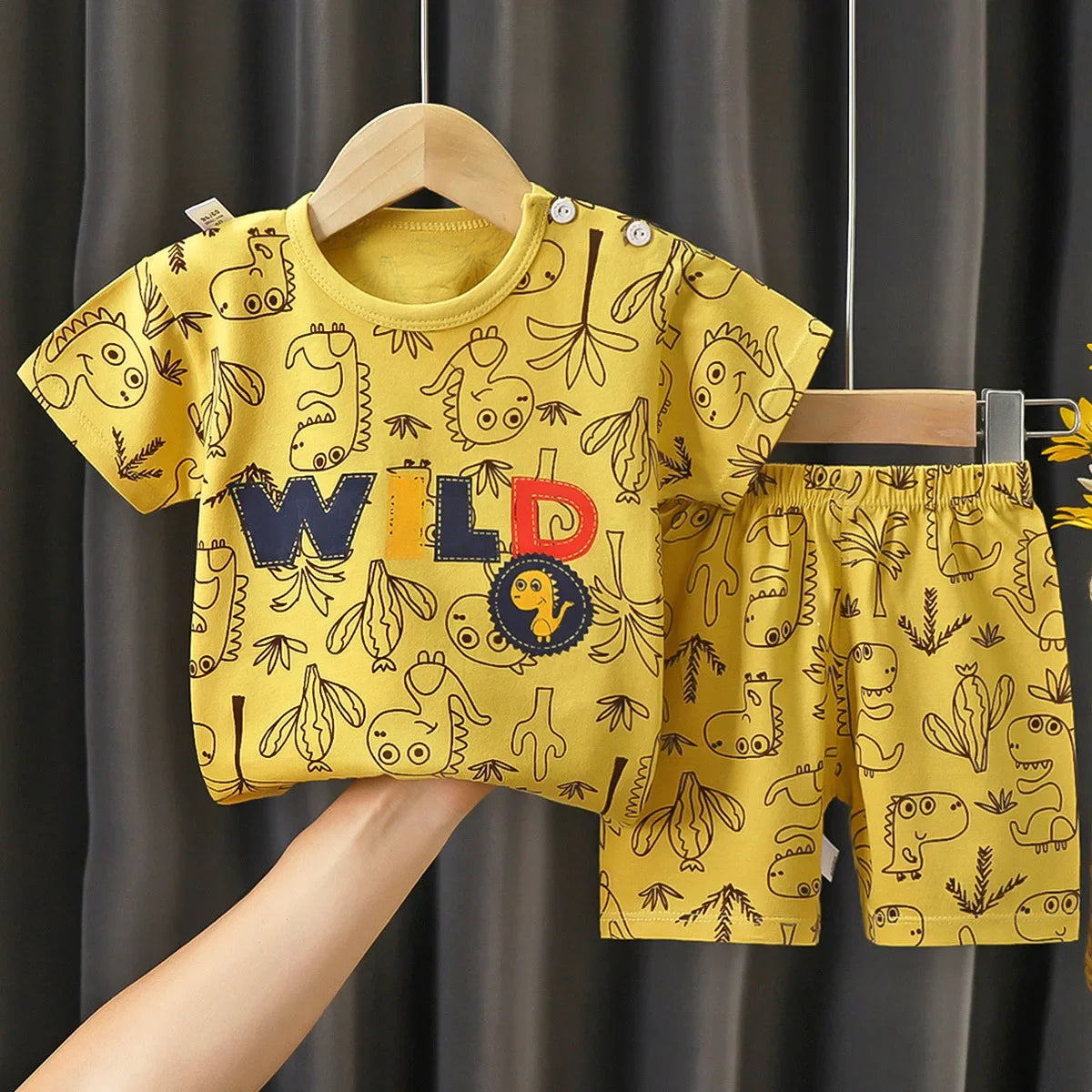 Casual Baby Boy Short Sleeve Sports T-shirt and  Shorts Set