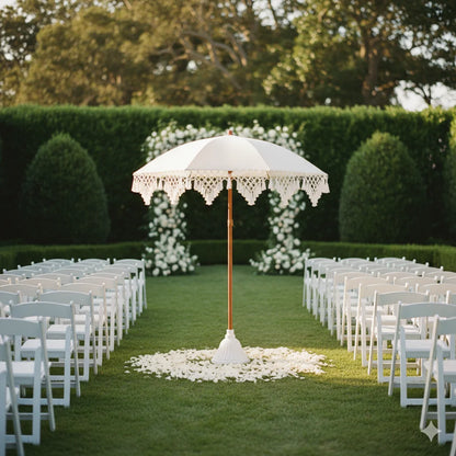 Rotatable Triangle Tassel Umbrella — Garden & Beach (No Base) UPF50+