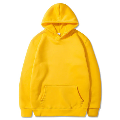 Men's and Women's Solid Color Pocket Hoodies: Fashionable, Casual, Sports Fitness Sweatshirts, Multi-Color Pullovers