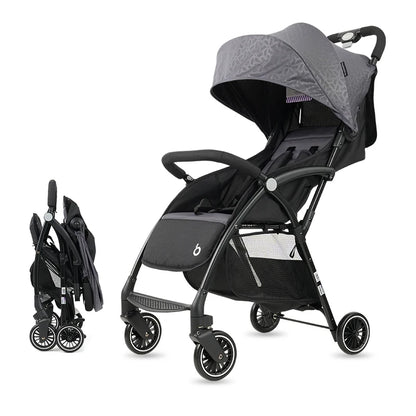 Sitting &amp; Lying Dual‑Use Lightweight Folding Baby Stroller (Multi‑Speed · Large Storage · Two‑Way Rollout)