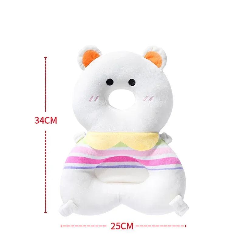 Baby Head Protection Backpack Pillow Toddler Head Safety Pad Cushion Anti-fall Head Protection Pillow Highly Elastic Breathable