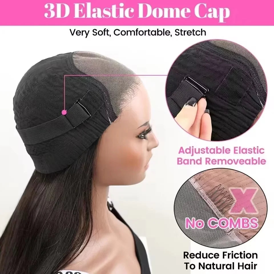 Super Double‑Drawn Vietnamese Human Hair Wig (13×6 · 7×5 · Bone Straight · Glueless · Raw Virgin Hair)