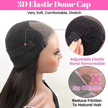Super Double‑Drawn Vietnamese Human Hair Wig (13×6 · 7×5 · Bone Straight · Glueless · Raw Virgin Hair)