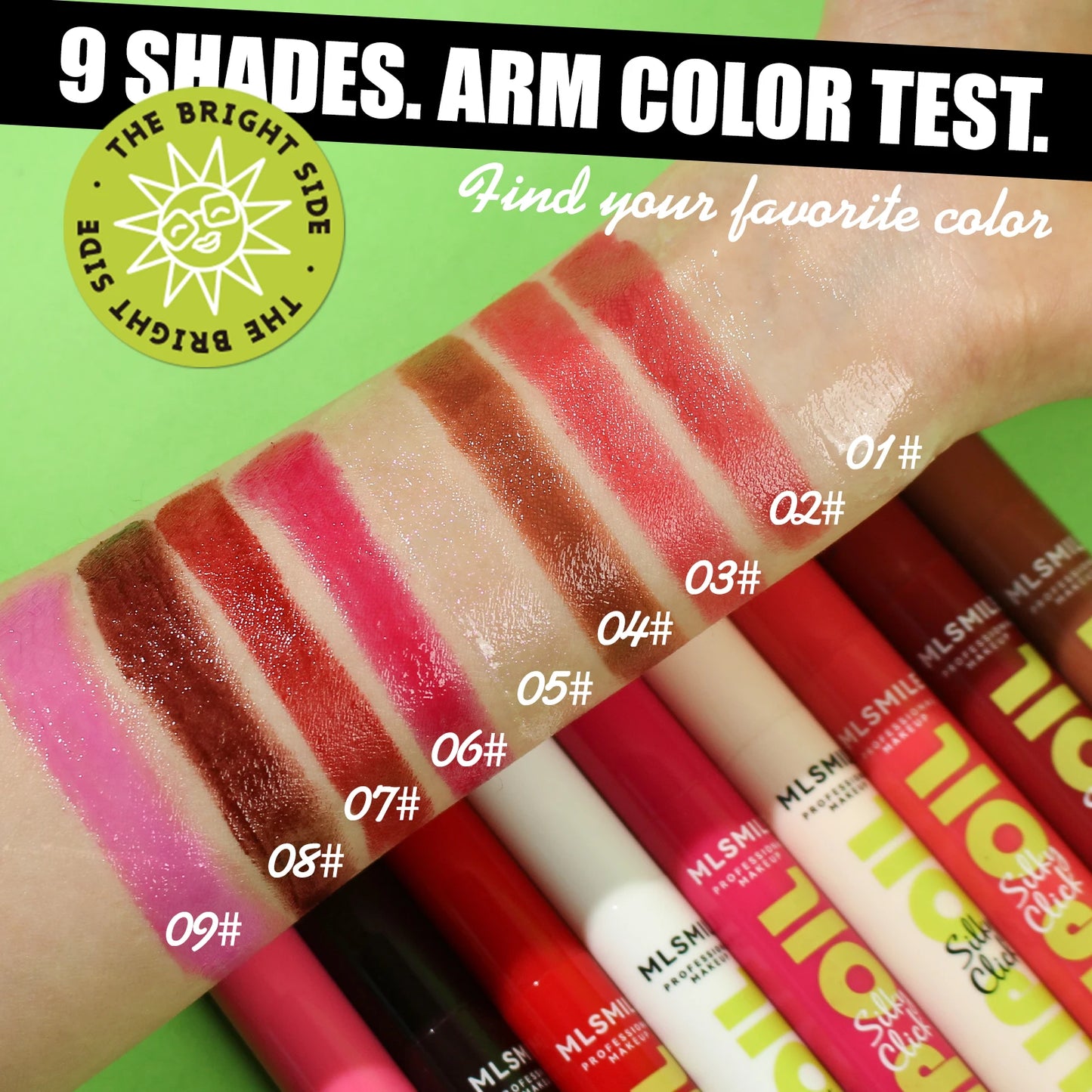 9‑Color Waterproof Matte Lipstick – Long‑Lasting, No‑Stain, Highly Pigmented Velvet Tint