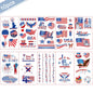 Independence Day Party Disposable Cutlery American Flag Plate Paper Cup For USA Birthday Party Supplies Patriotic Decorations