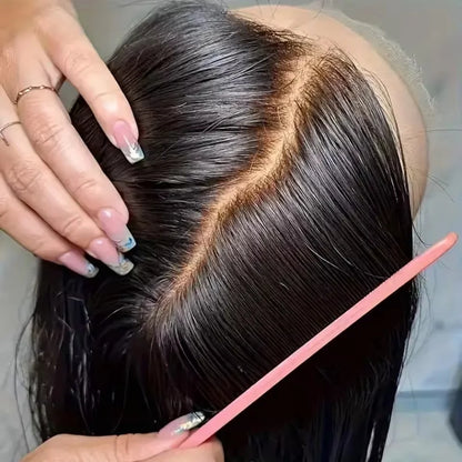 Straight Brazilian Remy HD Lace Frontal Wig (Pre‑Plucked Hairline)