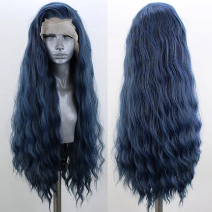 AIMEYA Synthetic Lace Front Wigs for Women Natural Hairline Long Brown Wig Pre Plucked Cosplay