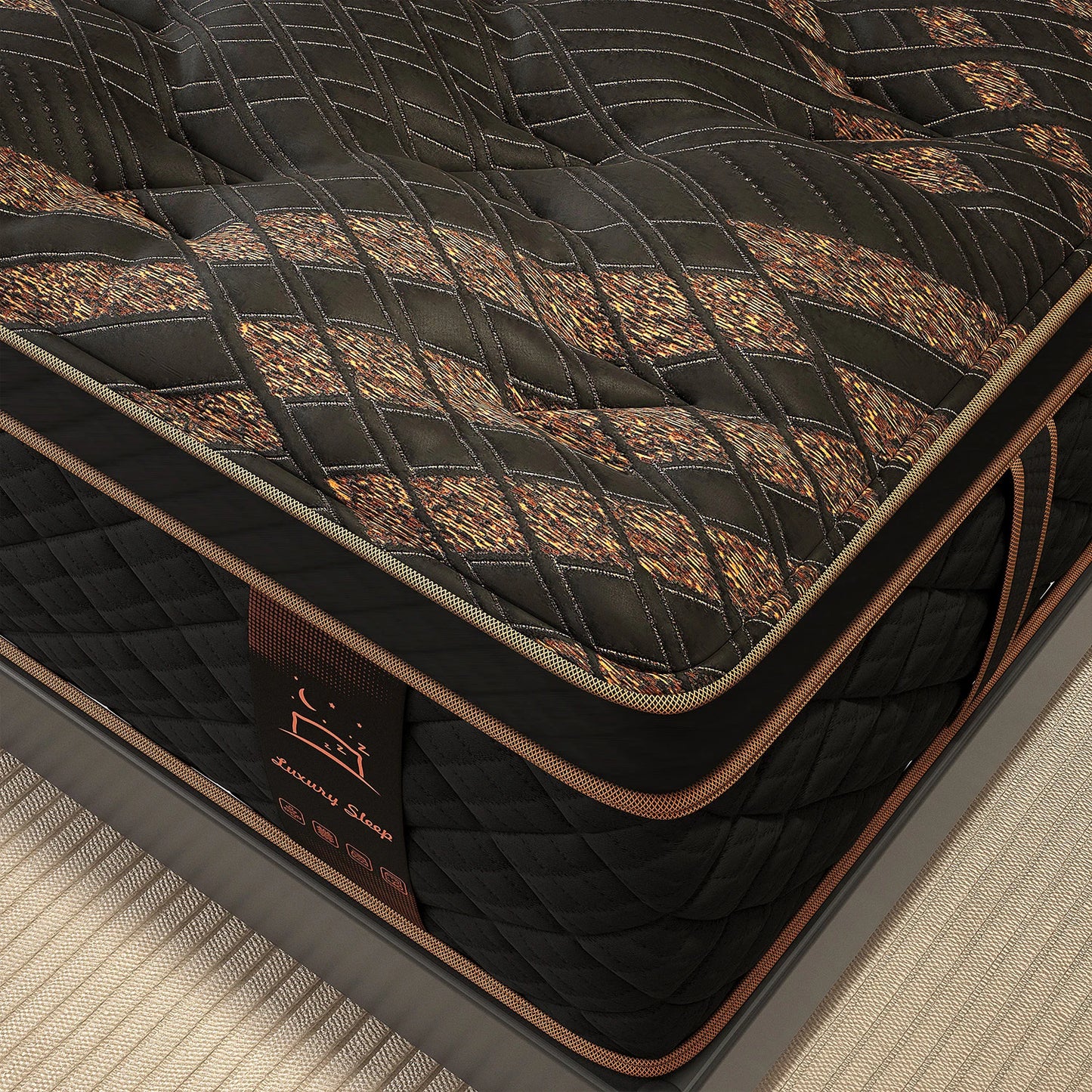 12/14" Hybrid Gel Memory Foam Mattress — Medium Firm, Motion‑Isolating