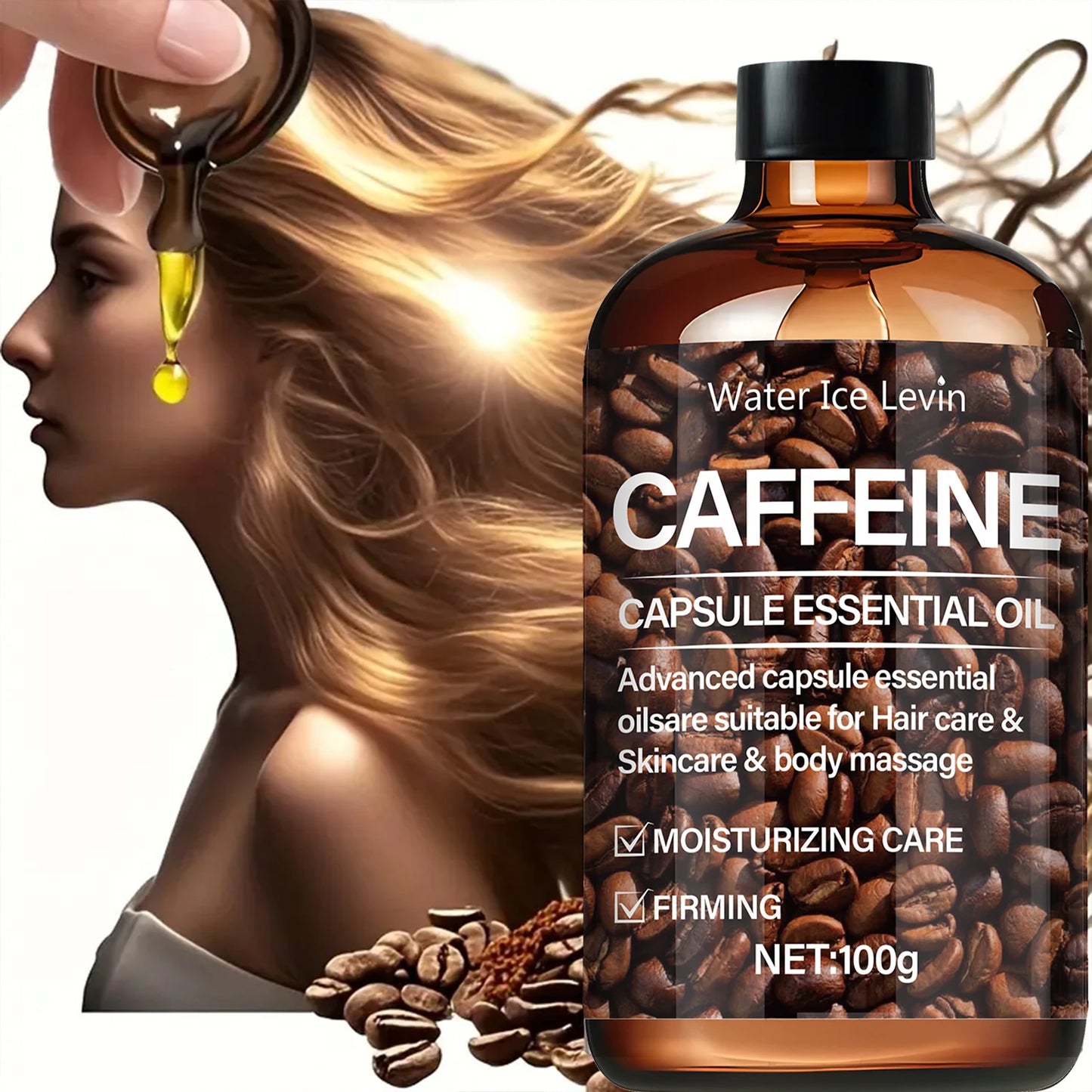 Caffeine Hair Growth Essence – Follicle Activating Oil for Stronger Roots & Soft, Nourished Hair