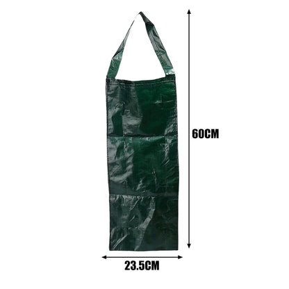 1-4PCS Garden Veranda Supplies Multi-Pocket Strawberry Fruit Cultivation Hanging Plant Grow Bag Outdoor Compost Seedling Planter