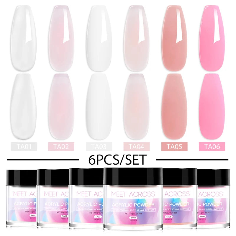Acrylic Powder Set- Clear /Pink/ Nude