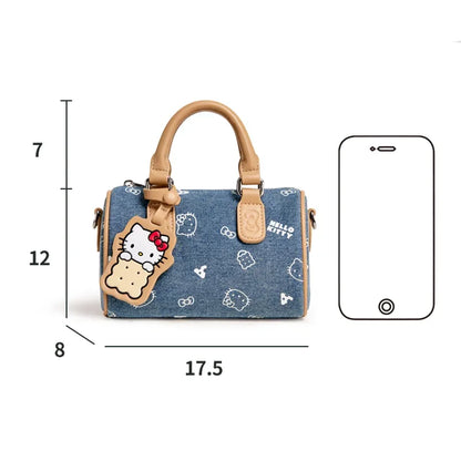 Hello Kitty Cowboy Cylinder Messenger Bag – Cute Portable