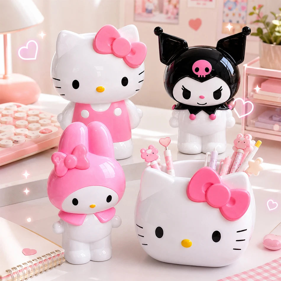 Hello Kitty / My Melody Desktop Pen Container