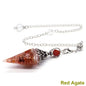 Crystal Healing Stone Quartz Pendulums Spiritual Hexagonal Pointed Resin Witchcraft Supplies Balancing Accessories Divination