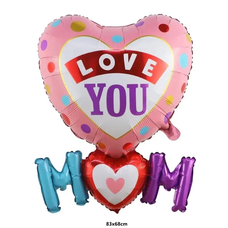 Mother’s & Father’s Day “I Love You” Foil Balloon – Party Decoration