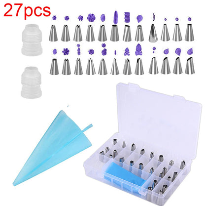 Pastry Socket Cake Nozzles for Confectionery Professional Set Icing Cream Piping Tips Cookies Cupcake Cake Decorating Tool