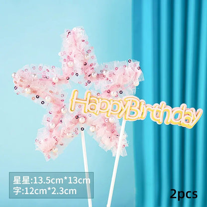 Angel Wing Princess Cake Topper – Fairy Ballet Dance Girl Decor for 1st Birthday, Gender Reveal & Baby Shower