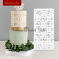 Various Flower Leaf Design Fondant Cake Stencil DIY Royal Cream Border Mold PET Drawing Template Cake Decorating Tools Bakeware