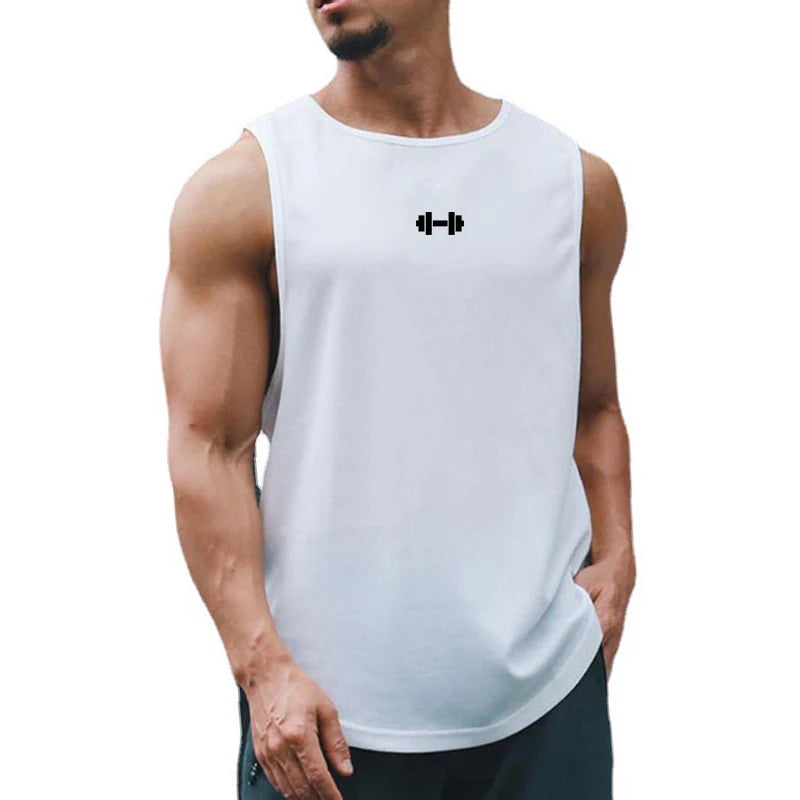 Men’s Quick‑Dry Gym Tank Top – Loose Sleeveless Fitness Shirt for Training, Basketball & Summer Wear