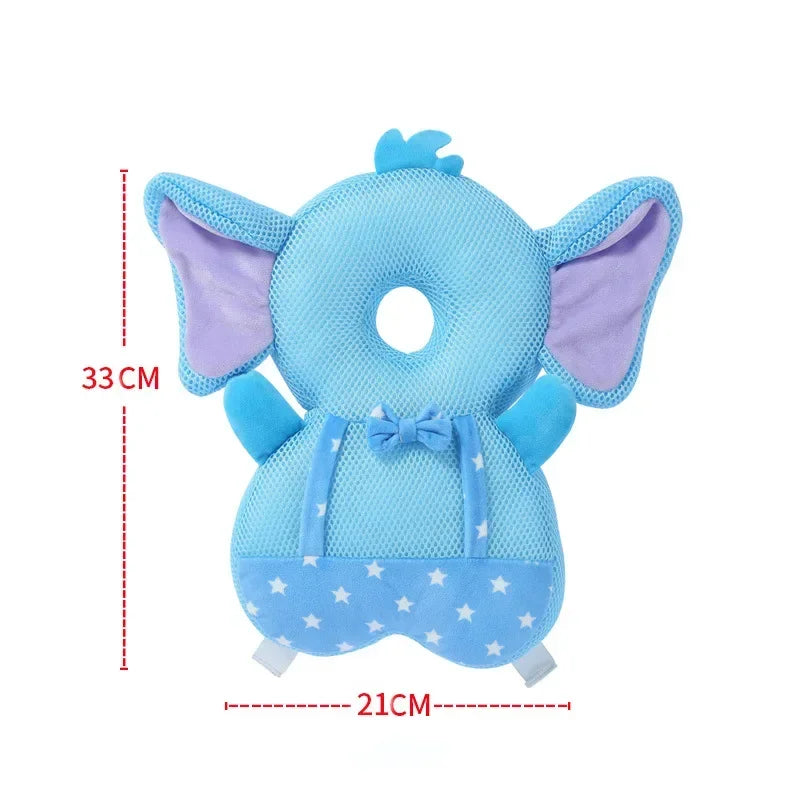 Baby Head Protection Backpack Pillow Toddler Head Safety Pad Cushion Anti-fall Head Protection Pillow Highly Elastic Breathable