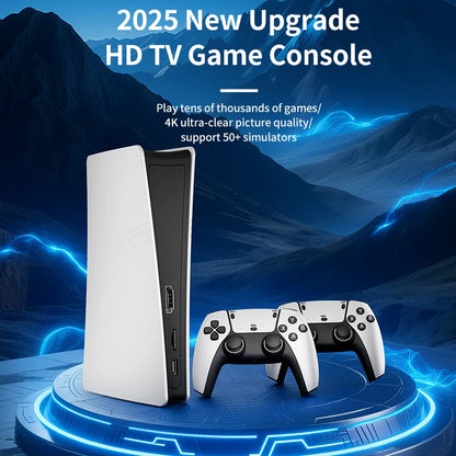 RS5 TV Game Console Dual Stick Wireless Controller Game 20000+64GB Double Joystick 4K Retro Suitable for PC, Android, TV GAME