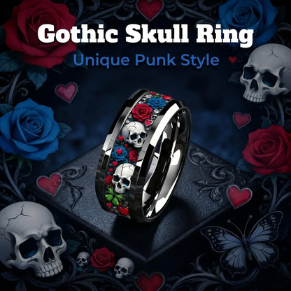8mm Stainless Steel Ring skull design