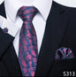 Silk Tie Pocket Squares Necktie Suit Accessories
