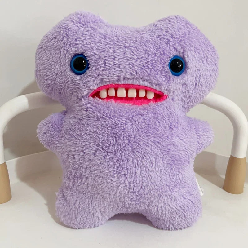 22cm Cartoon Funny Ugly The Block Monster Plushies Rainbow Crazy Rabbit Monster With Tooth Stuffed Monster Peluche Xmas Gifts