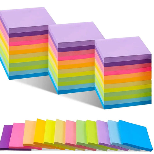 LOLEDE Kawaii Sticky Notes & Notepad Set – Index Tabs, Scratch Paper & Cute Stationery for School or Office