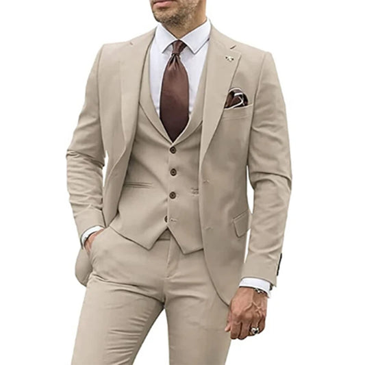 3 Pieces Tuxedo Suits for Men Slim Fit