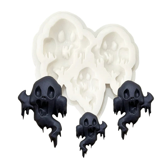 Ghost Halloween Silicone Sugarcraft Mold Resin Tools Cupcake Baking Mould Fondant Cake Decorating Tools