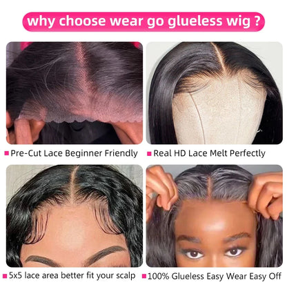Super Double‑Drawn Vietnamese Human Hair Wig (13×6 · 7×5 · Bone Straight · Glueless · Raw Virgin Hair)
