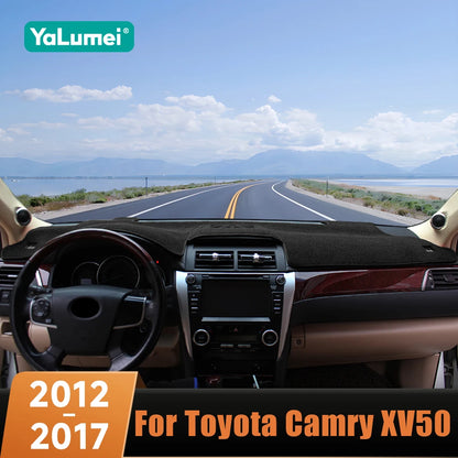 For Toyota Camry XV50 Hybrid 2012 2013 2014 2015 2016 2017 Car Dashboard Cover Avoid Light Sun Shade Anti-UV Carpet Non-Slip Mat