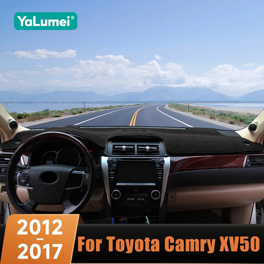 For Toyota Camry XV50 Hybrid 2012 2013 2014 2015 2016 2017 Car Dashboard Cover Avoid Light Sun Shade Anti-UV Carpet Non-Slip Mat
