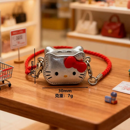 Hello Kitty 3D Bow Mini Crossbody Charm & Keychain