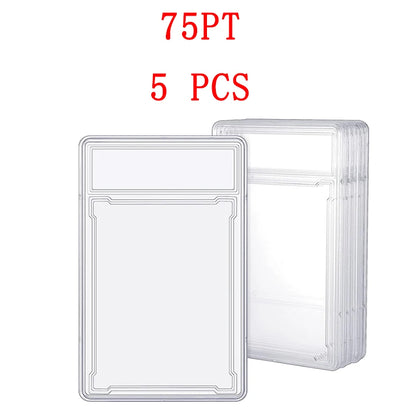35/55/75/100PT Baseball Star Cards Slab Label Grade Trading Card Sleeves Protector Acrylic Stand Plastic Game PTCG Gift Kids Toy
