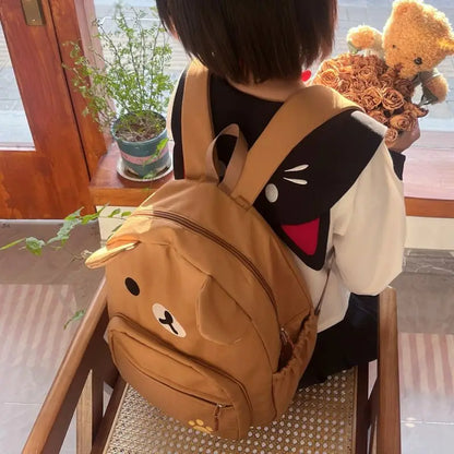 Kawaii Cartoon Bear Backpack (Large Capacity · Waterproof · Girls & Women Schoolbag)