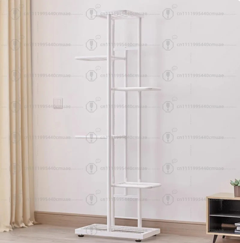 6‑Tier Floor Plant Stand, 7 Pots, 108cm