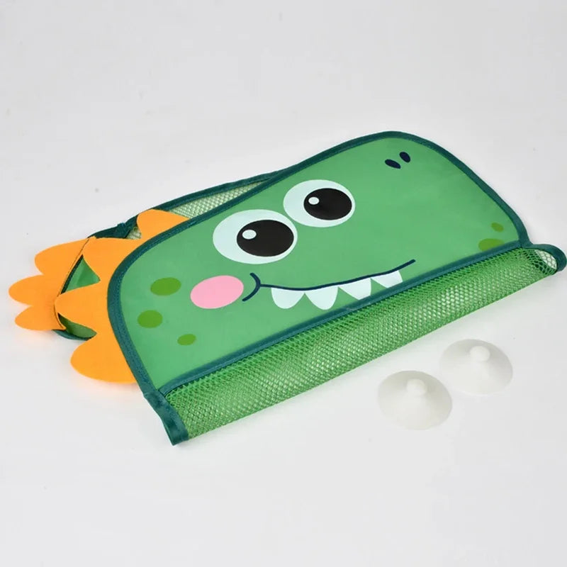 Baby Bathtub Dinosaur Suction Hanging Bag Basket Mesh for Toys Organizer