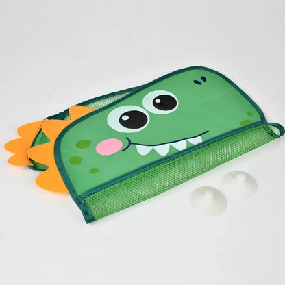 Baby Bathtub Dinosaur Suction Hanging Bag Basket Mesh for Toys Organizer
