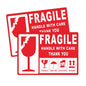 100PCS Fragile Stickers (Handle With Care · Warning Labels · Packaging Supplies)