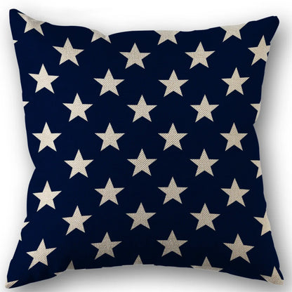 Independence Day Throw Pillow Case USA Fourth of July Freedom Independence Linen Home Living Room Sofa Pillow Case