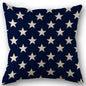 Independence Day Throw Pillow Case USA Fourth of July Freedom Independence Linen Home Living Room Sofa Pillow Case