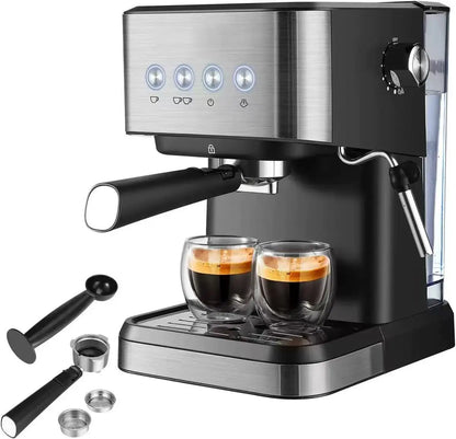 Professional Barista Espresso Machine – 110/220V with Automatic Milk Frother