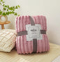 VividTwill 1pc Fluffy Coral Velvet Blanket Air-Conditioned Flannel Plush Comfortable Thickened Warm Soft Throw Blanket Bed Cover